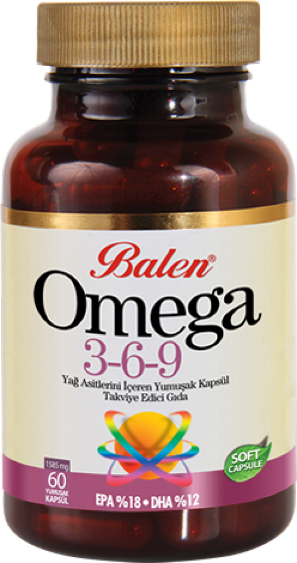 Balen Omega 3-6-9 Yağ Asitlerini İçeren Yumuşak Kapsül ürün görseli 1
