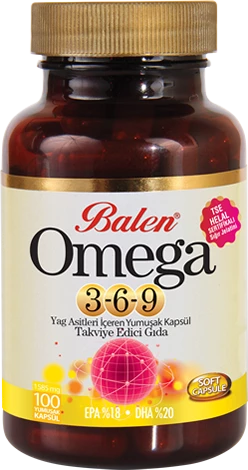 Balen Omega 3-6-9 Yağ Asitlerini İçeren Yumuşak Kapsül