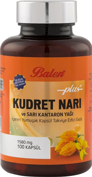 Balen Kudret Narı ve Sarı Kantaron Yağı İçeren Yumuşak Kapsül