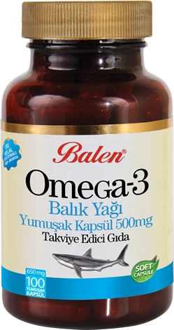 Balen Omega 3 Balık Yağı Yumuşak Kapsül 650 Mg* 100