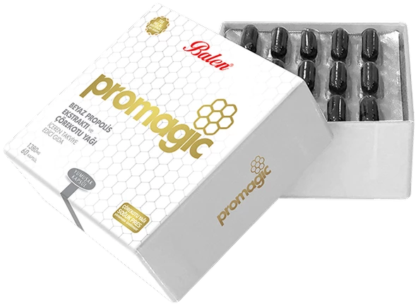 Balen Promagic Propolis Ekstraktı ve Çörekotu Yağı İçeren Yumuşak Kapsül