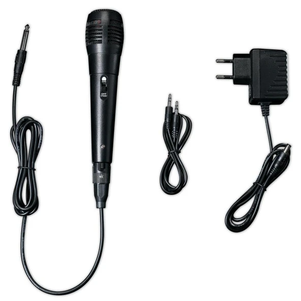 LENCO BTC-055 BK - IŞIKLI BLUETOOTH HOPARLÖR, USB, SD, RC, MIC, AC - 9