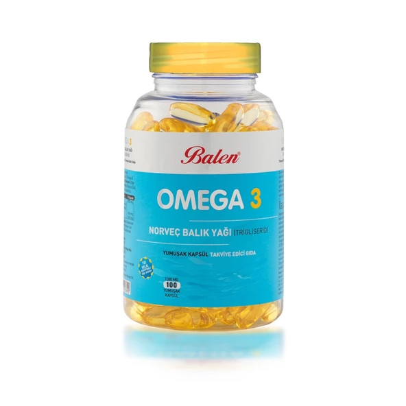 Omega 3 Norveç Balık Yağı (Trigliserid)Yumuşak Kapsül 1380 Mg*100