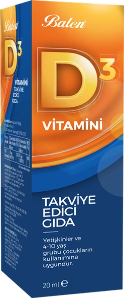 Balen D 3 Vitamini (Sıvı) 20 Ml