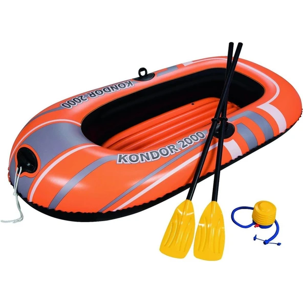 Bestway Kondor 2 Kişilik Bot Kürek Pompa Set 61062 - 3