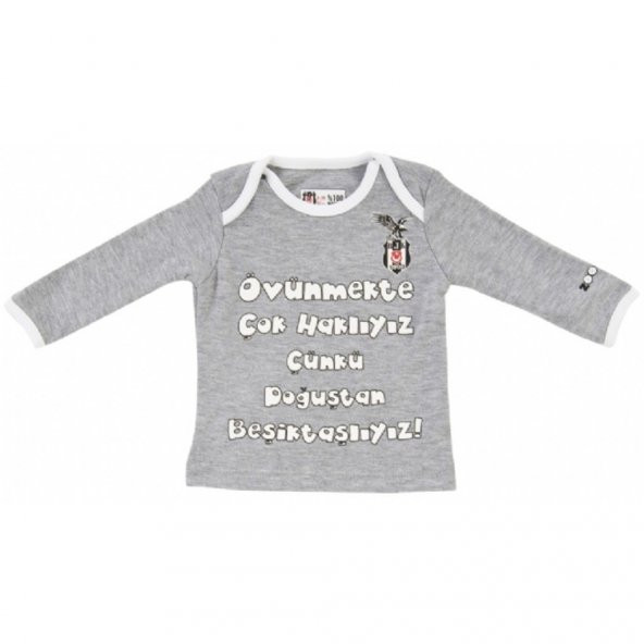 Beşiktaş Orijinal Lisanslı Bebek Uzun Kol Sweat