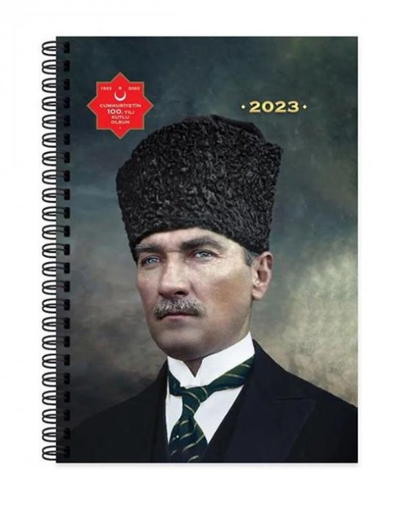 Keskin Color 2023 17x24 Atatürk Günlük Spiralli Ajanda Başkomutan