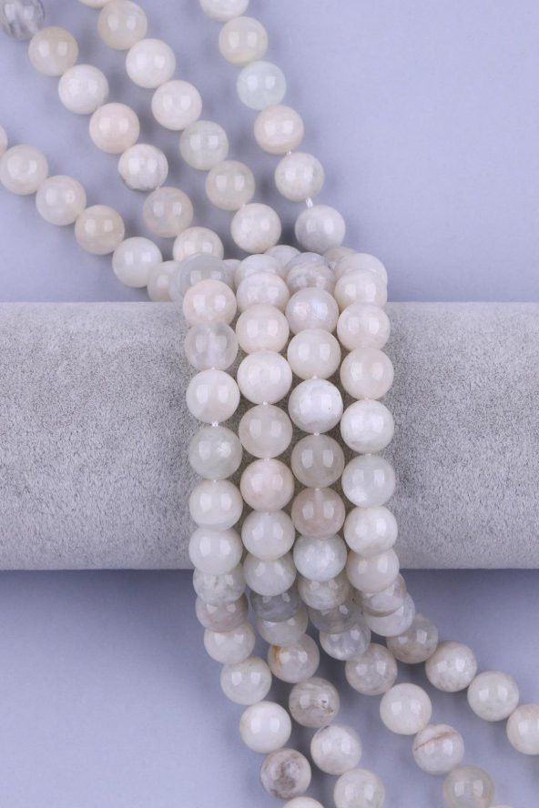 Ay Taşı ( AB Kalite ) Doğal Taş Dizi 10 mm Küre Kesim ürün görseli