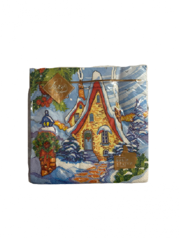 YILBAŞI PEÇETE KARLI EV 20Lİ