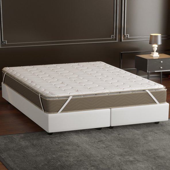 Mobpazar Full Ortopedik Bamboo Yatak Pedi 140X190 cm,Yatak Şiltesi,Topper