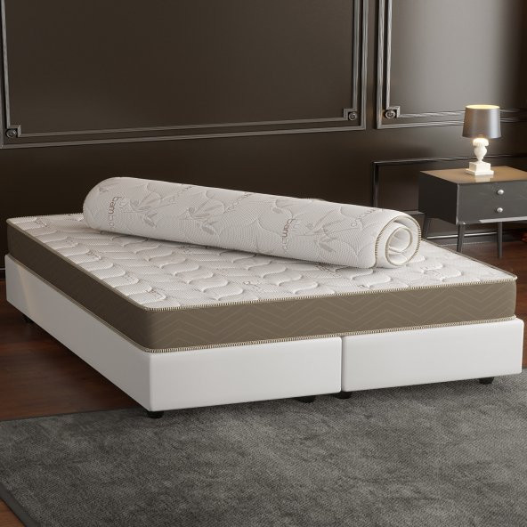 Mobpazar Full Ortopedik Bamboo Yatak Pedi 140X190 cm,Yatak Şiltesi,Topper - 2