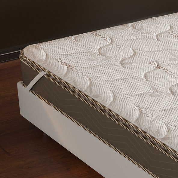 Mobpazar Full Ortopedik Bamboo Yatak Pedi 140X190 cm,Yatak Şiltesi,Topper - 5