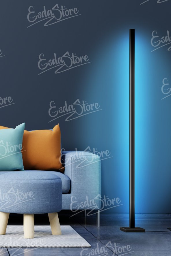 ESdastore Dekoratif Led Lambader 150x15 Kumandalı Renkli Köşe Lambası - 2