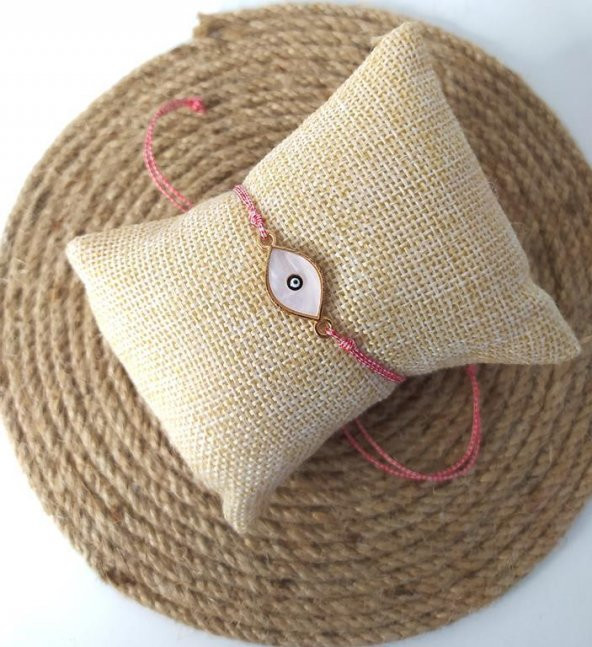 Bileklik Göz Nazarlı Kötü Göz Kovucu Ayarlanabilir İp Şans Bileklik Bijuteri Takı Halhal