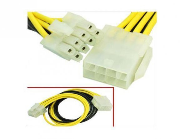 8 Pin CPU Güç Uzatma Kablosu - 40 cm ürün görseli