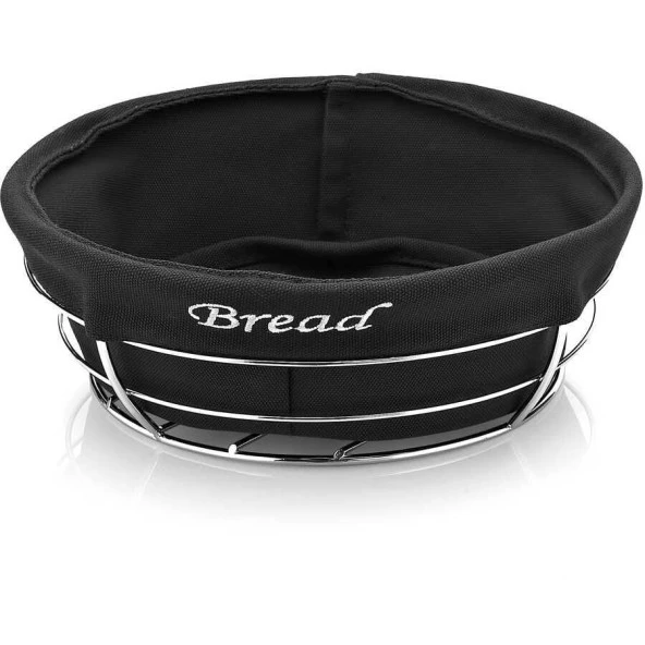 Biradlı Yuvarlak Bezli Ekmek Sepeti BRD-HW179