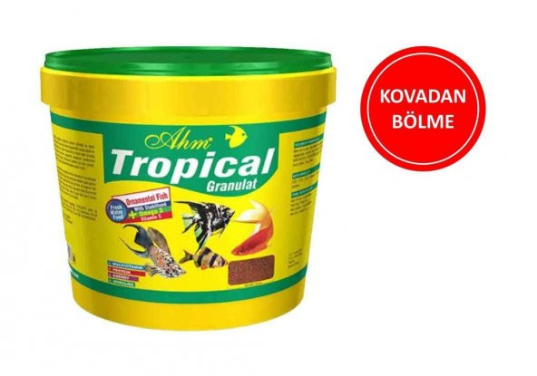 Ahm Tropical Granulat Balık Yemi ( KOVADAN BÖLME ) 50 Gr