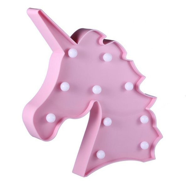 Unicorn Led Gece Lambası Model 1 Pembe