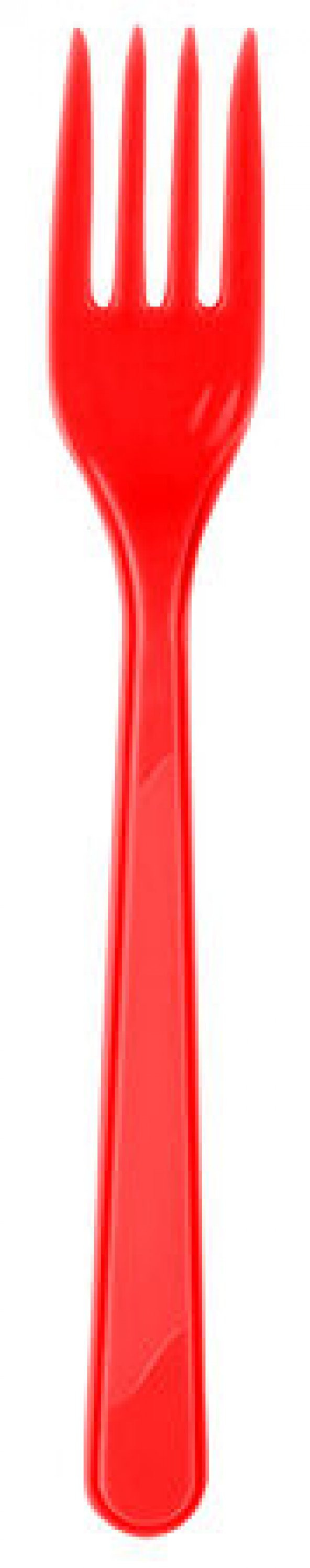 Benim Marifetlerim Kırmızı Plastik Çatal 25 Adet