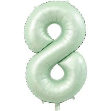 Benim Marifetlerim 8 Rakamı Su Yeşili Folyo Balon 40 inch 90 cm ürün görseli
