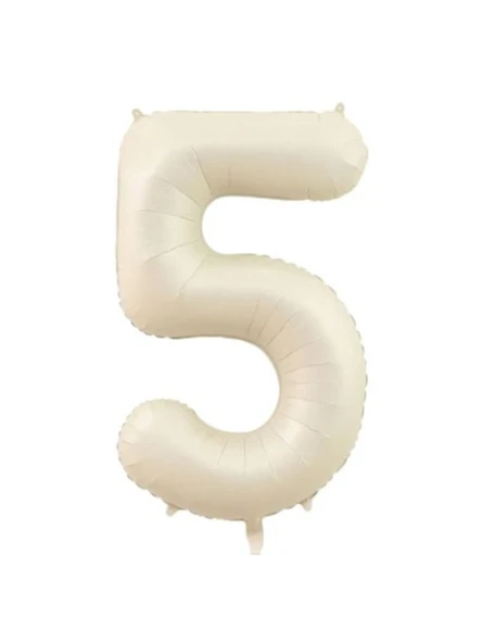Benim Marifetlerim 5 Rakamı Krem Folyo Balon 34 inch 86 cm ürün görseli