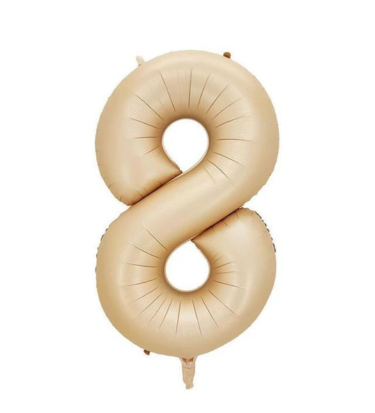 Benim Marifetlerim 8 Rakamı Karamel Folyo Balon 34 inch 86 cm ürün görseli