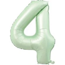 Benim Marifetlerim 4 Rakamı Su Yeşili Folyo Balon 40 inch 90 cm ürün görseli