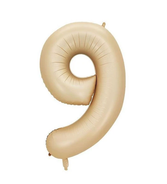 Benim Marifetlerim 9 Rakamı Karamel Folyo Balon 34 inch 86 cm ürün görseli