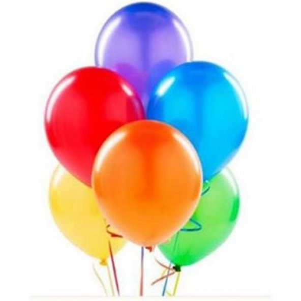 Benim Marifetlerim  Metalik Karışık Renkli Balon 12 İnch 10 Adet