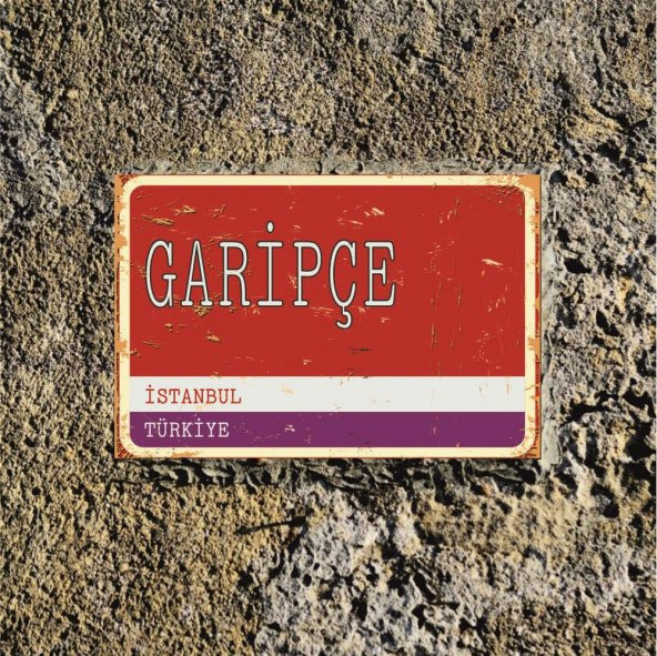 İstanbulun Meşhur Yerleri -Galip Dede Caddesi- Retro Ahşap Dekor Duvar Plaka - 3