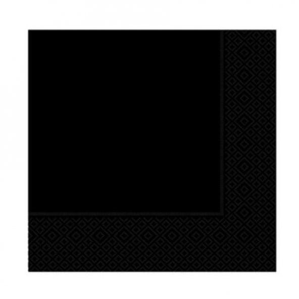 Benim Marifetlerim Düz Desenli Siyah Peçete 33x33 ürün görseli