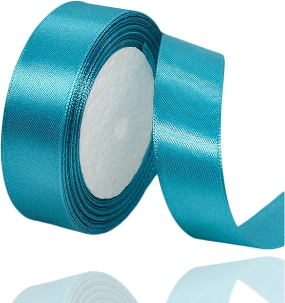 Benim Marifetlerim  Turkuaz Saten Kurdele 3 cm 10 metre ürün görseli