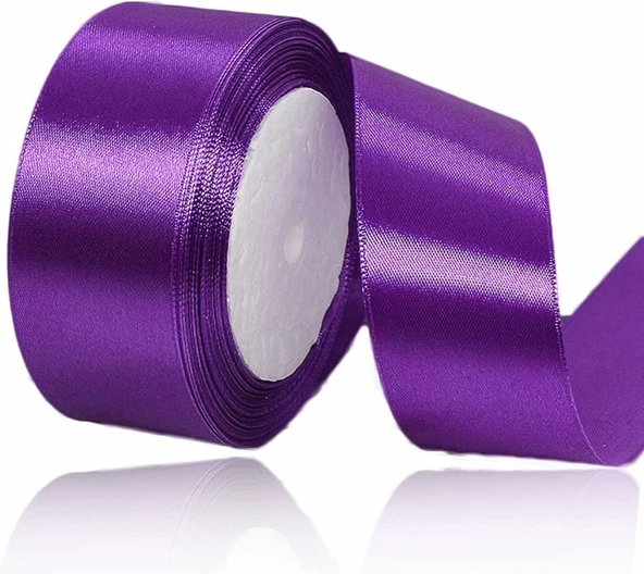 Benim Marifetlerim Mor Saten Kurdele 3 cm 10 Metre ürün görseli