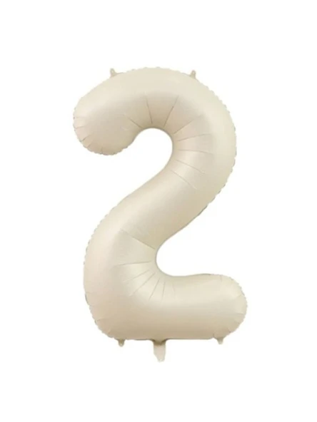 Benim Marifetlerim 2 Rakamı Krem Folyo Balon 34 inch 86 cm ürün görseli