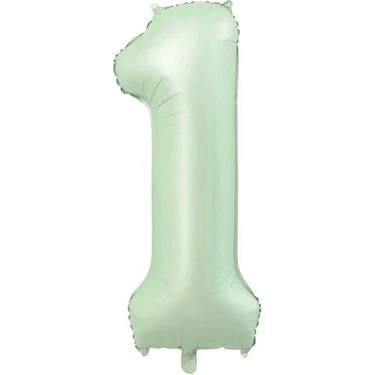Benim Marifetlerim 1 Rakamı Su Yeşili Folyo Balon 40 inch 90 cm ürün görseli
