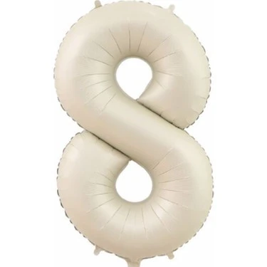 Benim Marifetlerim 8 Rakamı Krem Folyo Balon 34 inch 86 cm ürün görseli