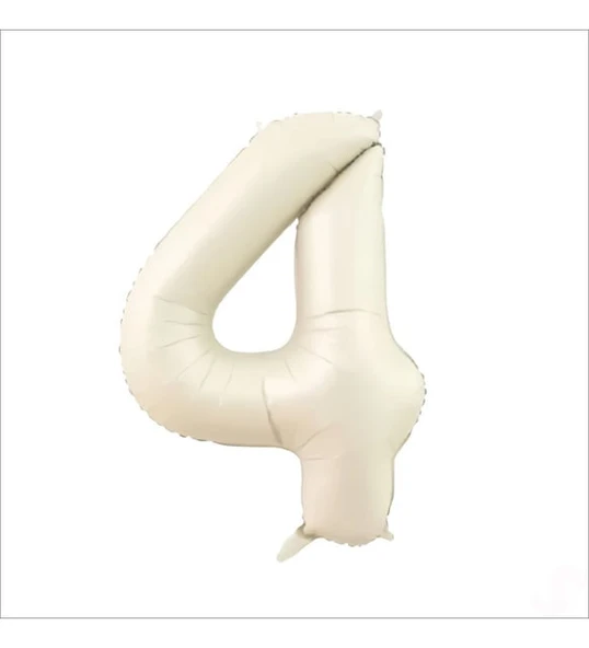 Benim Marifetlerim 4 Rakamı Krem Folyo Balon 34 inch 86 cm ürün görseli