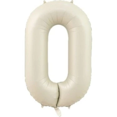 Benim Marifetlerim 0 Rakamı Krem Folyo Balon 34 inch 86 cm ürün görseli