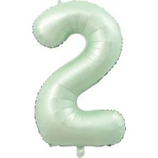 Benim Marifetlerim 2 Rakamı Su Yeşli Folyo Balon 40 inch 90 cm ürün görseli