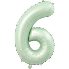 Benim Marifetlerim 6 Rakamı Su Yeşili Folyo Balon 40 inch 90 ürün görseli
