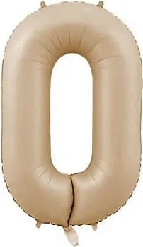 Benim Marifetlerim 0 Rakamı Karamel Folyo Balon 34 inch 86 cm ürün görseli