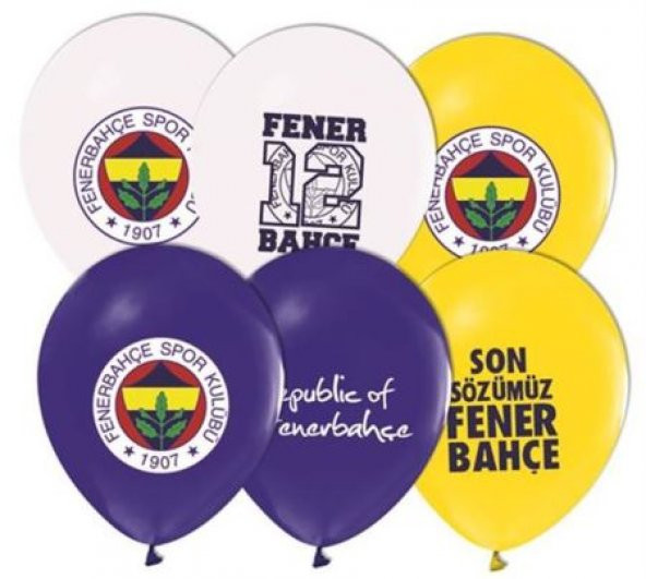 Benim Marifetlerim Fenerbahçe Baskılı Balon 12 inch 10 Adet
