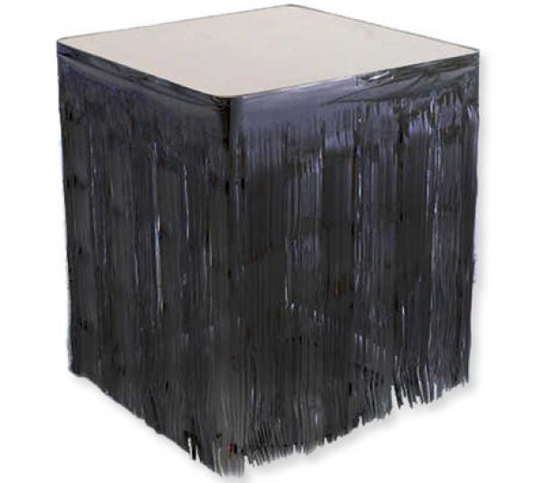 Benim Marifetlerim Püsküllü Siyah Doğum Günü Masa Kenarı Eteği ürün görseli