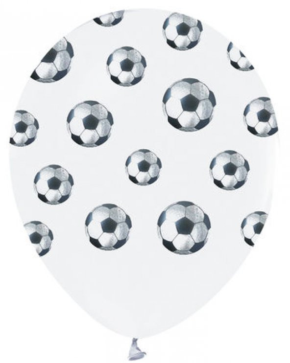 Benim Marifetlerim Futbol Topu Baskılı Balon 12 inch 5 Adet