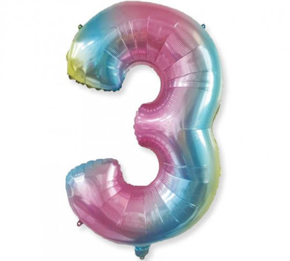 Benim Marifetlerim 3 Rakamı Rengarenk Folyo Balon 40 inch 90 cm ürün görseli