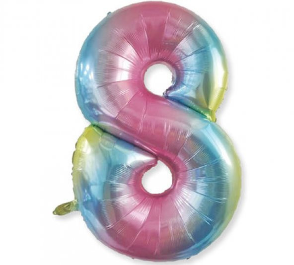 Benim Marifetlerim 8 Rakamı Rengarenk Folyo Balon 40 inch 90 cm ürün görseli