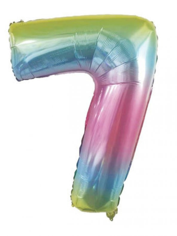 Benim Marifetlerim 7 Rakamı Rengarenk Folyo Balon 40 inch 90 cm ürün görseli