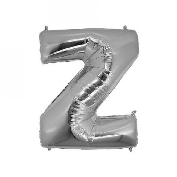 Benim Marifetlerim Z Harfi Gümüş Folyo Balon 16 İnch 40 cm ürün görseli
