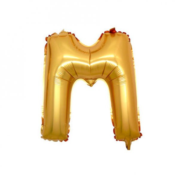 Benim Marifetlerim M Harfi Altın Folyo Balon 16 İnch 40 cm ürün görseli