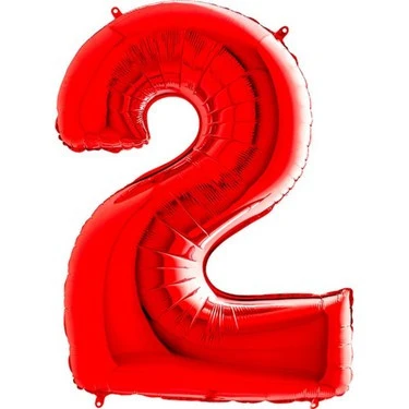 Benim Marifetlerim 2 Rakamı Kırmızı Folyo Balon 40 inch 90 cm ürün görseli